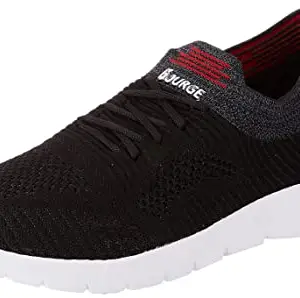 Bourge Men's Loire-z-130 Black and Red Running Shoes-6 Kids UK (Loire-z-130-06)
