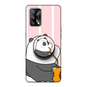 Screaming Ranngers Screaming Ranngers Designer Printed Hard Matt Finish Mobile Case Back Cover with Mobile Holder for Oppo F19 (Panda)
