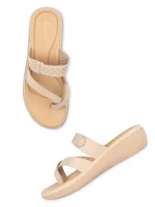 ROCIA By Regal Beige Women Classic Laser Cut Flats