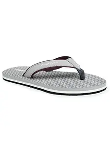 ABROS Women's AWFL3082 Wookee Slipper -Grey/Wine -6 UK