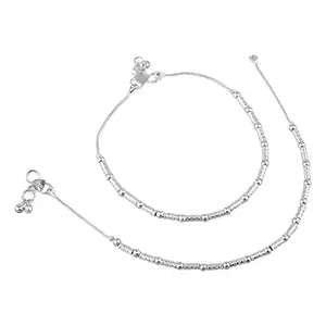 Amazon Brand - Anarva Women's Antique Bell Charms Anklet Set