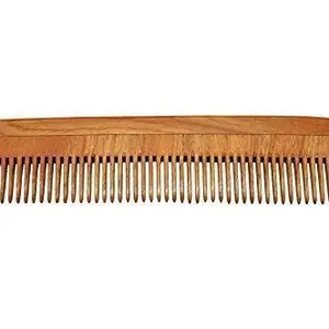 AATIRA Neem Wood Comb Handcrafted Neem Wood Comb Anti Dandruff Eco-Friendly Great For Scalp And Hair Health Growth For Men And Women, Brown
