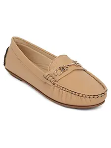 Elle Women's Loafers, Pink, 3