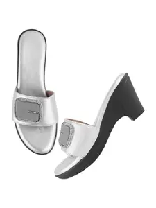 TRYME Ravishing Wedge Slip On Sandal Durable Stylish Platform Party Heels For Womens & Girls