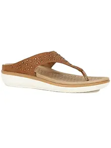 Bata Comfit Women's Slip-on Sandal - LIGHT BROWN (7 UK) (6793414)