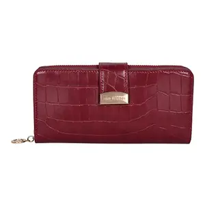 Lino Perros Red Faux Leather Wallet for Women
