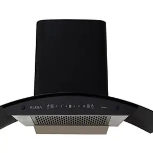 Elisa Elegent Black Wall Mounted Kitchen Chimney 90 CM