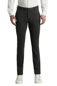 Peter England Men's Slim Fit Mid Rise Formal Stretchable Knit Super Trouser | Comfort Lycra | 360-Degree Stretch