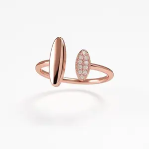 Anuradha Plus Delicate Latest American Diamond Adjustable Finger Ring.