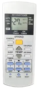 VMPS 2 Year Warranty AC Remote Compatible for Panasonic AC Remote 1 1.5 2 Ton Split or Window Air Conditioner - Match Remote Control Exactly with Existing Model price in India.