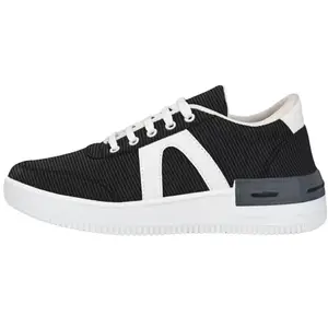 Veena Enterprises White Black Casual Shoes for Men Casuals for Men | Black | Size-7