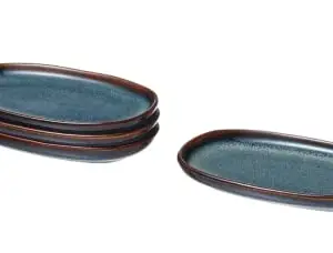 1CLIQKART 1CLIQKART GLADELIG Plate, Blue, 12x7 cm (5x3)