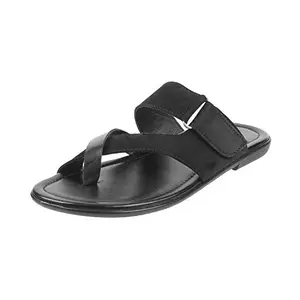 Mochi Mens Synthetic Black Slippers (Size (8 UK (42 EU))