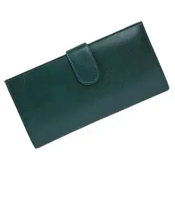 Classic World Women Evening/Party Green Artificial Leather Wrist Wallet (10 Card Slots) flp JJ Traveller Green_CW