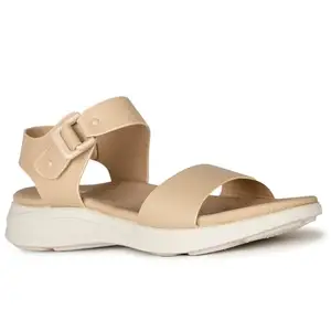 Bata Comfit Women's Wedge Heel Sandal - BEIGE (5 UK) (6618398)