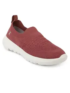 Carlton London Women Peach Comfortable Slip On Snakeer with Heels, for for Casual, Walking & Daily Use (40)