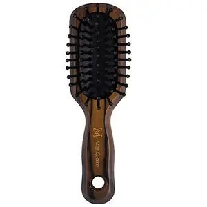 Miss Claire Paddle Hair Brush With Soft And Bristle For Smoothening, Straightening, Styling And Curling For Men And Women (Bronze) (P79106F)