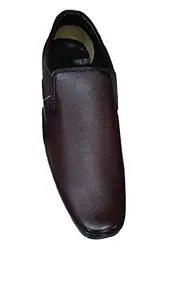 Gurukrupa Foot wear Mens Formal Shoes (Size - UK-8) Brown