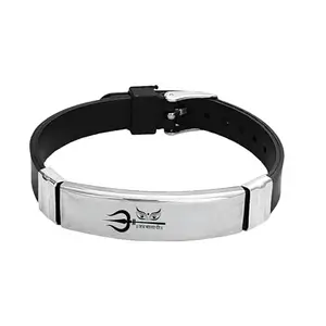 The Men Gift Jai Mata Di Bracelet For Men Stylish Latest Fashion Silicone Hand Bracelet For Boys Steel Alloy Buckle Clasp Wrist Band ShivBLRBr2025503