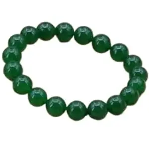SPIRITUALCART Emerald Gemstone Bracelet Round Beads Panna Rashi Nag Hand Bracelet For Unisex पन्ना रत्न ब्रेसलेट Certified By IGL Lab Emerald Stone Bracelet AAA+ Rated Panna Bracelet