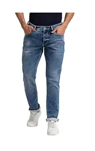 Spykar Men's Regular Fit Cotton Jeans (MACT02BB45LightBlue30_Light Blue_30)