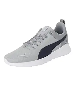 PUMA Unisex Anzarun Lite Running Shoes Glacial Blue-Spellbound-Silver - 11
