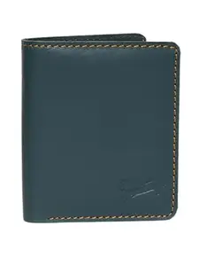 WILD EDGE Genuine Leather Blue Dianne Wallet/Purse with Flap Closure Stylish Formal and Casual Look Men's Wallet (Pack of 1)