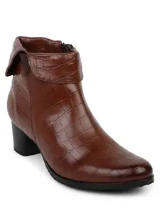 ELLE women Boots,Tan,UK-5