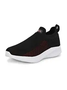 Hirolas® Men's GlideFit Black Knitted Slip-On Lightweight Running Sport Shoes