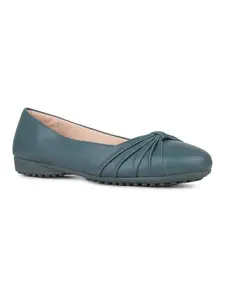 Inc.5 Womens Blue Casual Solid Round Toe Slip on Ballerina