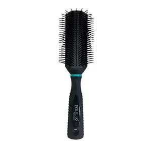 FOLELLO - Premium Large Round Hairbrush - Lightweight Hair Brush for Men & Women - Hair Comb for Blow Drying, Adding Curls, Waves & Volume - Suitable for All Hair Types