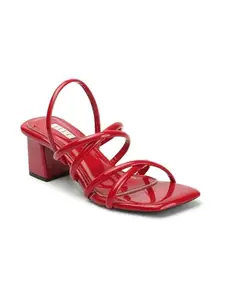 ELLE Women's Backstrap Sandals Colour-Red, Size-UK 3