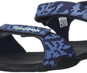 REEBOK Men Synthetic Milo sandal SWIM SANDALS VECTOR NAVY - BLUE SLATE - AQUA DUST UK 10
