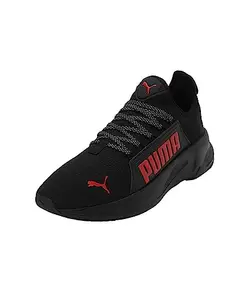 Puma Mens Softride Premier Slip-On Black-for All Time Red-Cool Dark Gray Running Shoe - 11 UK (37654010)