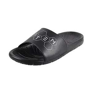 Metro Mens Synthetic Black Slippers (Size (9 UK (43 EU))