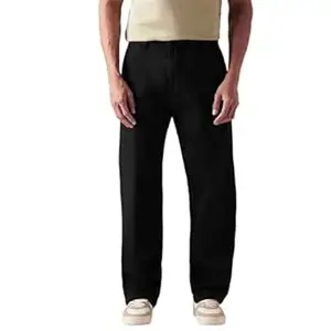 Levi's Men's Black Loose Fit Mid Rise Jeans