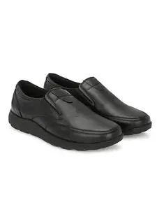 Delize Men's Black Slip On Shoes-61784-6
