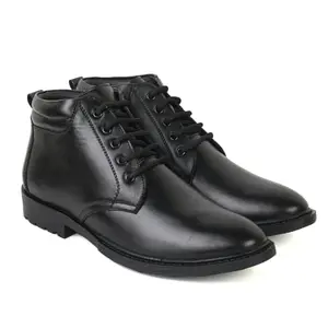 XHUGOY MR040 Genuine Full Leather Black|Brown Lace-up Formal Ankle Shoes with Leather Lining Size from 5 to 11 for Men