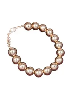 V FASHION JEWELLERY Elegant Big Beaded Hand made Bracelet for Women and Girls-Rose Gold stylish anti tarnish bangles for women kada for women accessories Jewellery