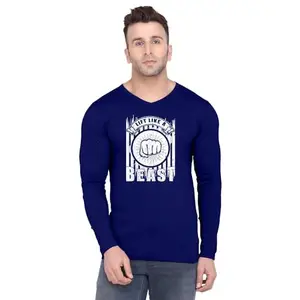 ALLEN BLACK Men's Round Neck T-Shirt Comfortable & Stylish Men's T-Shirt Idea for Gym, Sports, Casual Outings, or Lounge Wear - Small$5214 Navy