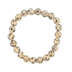 ARE Dalmatian Jasper 8mm Bead Bracelet