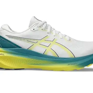 ASICS Mens Gel-Kayano 30 White/Bright Yellow Running Shoe - 6 UK (1011B548.101)