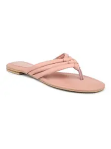 INC.5 Women Pink Open Toe Flats