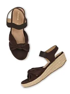 ROCIA By Regal Brown Women Knotted Suede Espadrilles