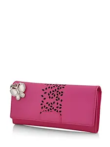 Butterflies Women's Fashion Wallet (Pink) (BNS 2394PK)