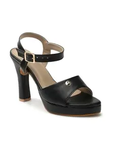 ELLE Women Sandal,Black,UK-7