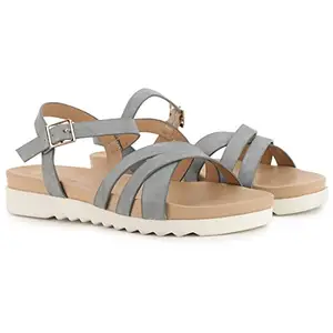 Bata Women's FREYA Sandals (5619823_BLUE_6 UK)