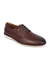 Louis Philippe Men Maroon Lace Up Shoes