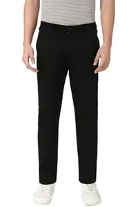 Peter England Men's Slim Fit Mid Rise Super Chino Casual Trouser