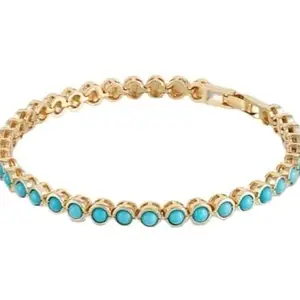 BEAUTIFUL BLUE PEARL WOMENS BRACELET MADE WITH 925 STERLING SILVER.